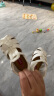 卡特兔儿童凉鞋夏季女宝宝公主鞋男婴童包头软底学步鞋 xz36白色14cm 晒单实拍图