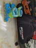 BISSFEED加厚专用轮滑包 儿童轮滑鞋袋子旱冰鞋三角单肩背包 成人男女溜冰鞋包运动斜挎包收纳袋 黑色单肩包（儿童款） 实拍图