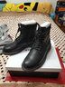 百丽（Belle）复古粗跟马丁靴男休闲工装风机车短靴加绒92267DD0 黑色(8孔)-92427 43 (265mm) 实拍图