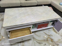 欧束家具大理石茶几电视柜组合套餐伸缩岩板大小户型客厅现代简约电视机柜 1.4米茶几 大理石款 实拍图