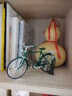 赟娅1:10二八大杠自行车车模仿真合金复古创意模型经典怀旧老上海载重代步单车男女单车车模收藏摆件 二八大杠自行车车模（1：10复古经典）绿色 晒单实拍图