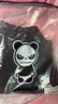 HIPANDA休闲裤男2025春夏运动长裤束脚宽松黑色印花针织百搭卫裤黑色3XL 实拍图