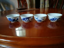 末都  功夫小茶杯 景德镇陶瓷手绘茶具青花瓷器薄胎单只茶盏品茗杯子 菊花款【40ML】 实拍图
