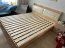 沃尔福 床 全实木床橡木1.8米双人床高箱储物主卧单人床带软包 实木软包床【带插座】 1800*2000mm 实拍图