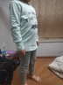 英博伦儿童内衣套装莱卡棉男童秋衣秋裤大童男孩睡衣大童棉毛衫校服神器 85277灰绿 120 实拍图