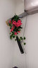 宁雪儿假花仿真花客厅装饰花喇叭花人造塑料绢花墙面装饰吊兰挂壁花艺 12叉牵牛花-玫红色1支 高仿 实拍图