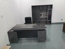 鑫合邦老板办公桌简约现代班台主管桌椅组合豪华双柜总裁经理桌办公家具 1.8米单侧柜+老板椅+2.0米书柜 实拍图