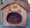 珑小宠  猫窝狗窝冬季宠物房子可拆洗四季通用狗猫房子小型犬泰迪狗屋 棕色L号 实拍图