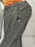 蒂卡登牛仔裤男宽松百搭裤子男春秋季韩版潮流阔腿休闲加绒直筒长裤 黑灰色 XL（建议130斤-145斤） 实拍图