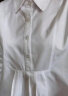 孕妇职业衬衫白色春秋工作服夏季OL工装上班面试上衣大码宽松衬衣 浅蓝色 XXL 晒单实拍图