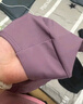 DUTRIEUX 瑜伽服女套装健身运动服跑步训练衣含胸垫T恤拼接短袖瑜伽裤 瑜伽服两件套果酱紫+黑 L（建议110-130斤） 实拍图