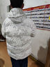 秋冬季新款加厚羽绒棉服男士休闲棉衣连帽迷彩棉袄宽松保暖外套潮 NK3091白色 XL （建议115-130斤） 实拍图