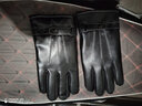 名格雅顿手套男冬季防寒保暖骑行开车触屏手套户外运动滑雪防滑防风骑车 黑色【PU三线款】 均码 实拍图