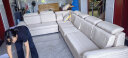 创繁现代可拆洗布艺沙发简约客厅小户型免洗科技布乳胶沙发组合家具 六件套3.6M【配四个布凳】 海绵座包/麻布 实拍图