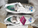 斯凯奇（Skechers）女鞋春季小白鞋蕾丝休闲运动熊猫鞋黑色增高厚底老爹鞋11959 白色/WHT 36.5 实拍图