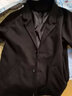 GIOIO新款秋冬季休闲毛呢西服男韩版小西装男士呢子休闲西装男外套男装 黑色（单件西服） M （适合95-115斤） 实拍图