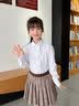 衣诺坊儿童衬衫白色长袖衫衣校服打底衫女童 衬衫：白色长袖 130CM 实拍图