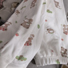 拉比童装儿童内衣套装纯棉婴幼儿男女宝宝睡衣秋衣秋裤春秋 乖乖小熊圆领（米白） 110 实拍图