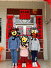 大嘴猴（paul frank）童装儿童加绒裤男童2024冬新款中大童运动裤女童休闲潮流保暖卫裤 藏青 150 实拍图