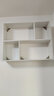 超益嘉 实木墙上置物架壁挂式书架壁挂墙面储物柜收纳吊柜墙壁柜创意架 两层长80深20高65白色 实拍图