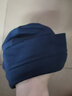飞翔兔全棉睡帽纯棉秋冬薄保暖防寒男女睡觉厚包头套头巾光头化疗月子帽 秋冬薄款纯棉套头帽-藏青 XL码(头围59-61cm) 实拍图