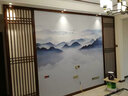 慕槿思格新中式意境墙布山水画禅意电视背景壁纸壁画黑白壁布 山水系列（下单联系客服进行款式备注） 无缝无纺布/平方 实拍图
