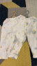 乖奇熊男女宝宝内衣套装夏季薄款婴幼儿长袖空调服婴儿衣服裤子两件套 白色/云上星星 100cm 晒单实拍图