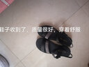 红蜻蜓红蜻蜓皮凉鞋软底百搭舒适凉鞋女坡跟软皮沙滩鞋子女 WTK233812 实拍图
