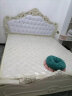 梦美斯宣 家具 欧式床 卧室板木美式双人床结婚床组合套装带软靠床1802 白色1.8一床两柜+床垫(高箱款) 实拍图
