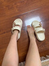 梵科（FANKE）凉拖鞋女夏季外两穿沙滩eva软底居家拖鞋上班厚底ins防滑沙滩凉鞋 米色 35-36 实拍图