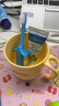 布朗博士儿童牙刷 1-3岁 婴儿训练牙刷 口腔清洁站立式牙刷 大象蓝+无氟草莓味牙膏(0-3岁) 实拍图