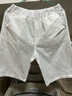 伴1号（BANYIHAO）男童裤子夏季薄款短裤夏天休闲儿童中裤男孩纯色夏装中大童装 白色 170 实拍图