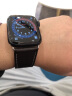 istrap苹果手表表带真皮适用apple watchs9/s8/7/6/5/SE男ultra女iwatch 栗棕白线丨银色配件 38MM 实拍图