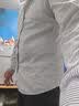 杉杉【莱赛尔】长袖衬衫男免烫抗皱商务休闲条纹衬衫 绿条纹 41  实拍图