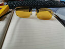 雷德蒙太阳镜夹片男士偏光镜男款开车专用司机近视墨镜夹片驾驶夜视眼镜 黄色镜片(大号) 实拍图
