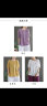 艾格城市复古花朵刺绣棉麻圆领短袖T恤女夏季新款棉麻T恤 紫色 L[95-110斤] 晒单实拍图