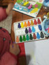 得力（deli）儿童水滴蜡笔不脏手可水洗安全油画棒幼儿园塑料彩笔宝宝24色水彩笔幼儿画笔不沾手 【1-6岁】48色水滴蜡笔 贈4件礼 实拍图