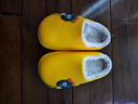 儿童棉拖鞋秋冬爆款加绒保暖毛毛鞋男女童防滑室内居家棉鞋 黄色 26.5 内长16.5cm 实拍图
