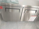 德玛仕（DEMASHI）1.8米冷藏工作台冰柜保鲜操作台冰柜卧式奶茶店水吧台厨房操作台冰柜商用冰箱 双温（1.5*0.6*0.8M）加强版 实拍图