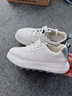 皓顿（HAUT TON）男鞋2025真皮厚底小白鞋男士时尚增高休闲运动鞋新款百搭跑步鞋 白色 40 -适合运动鞋41码 实拍图