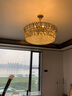 美莎拉帝客厅水晶吊灯现代大灯主灯新款高级感餐厅吊灯卧室灯全屋中山灯具 21头圆形直径80CM赠送三色光源 实拍图