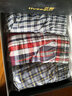 三枪（THREEGUN）内裤男士纯棉梭织阿罗裤宽松大码青年平角裤四角短裤睡裤居家裤 组7-白线格+小蓝格+小灰格 3条 L 实拍图