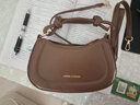 锋上新款小众设计包时尚复古手提马鞍包高级感百搭女士单肩包斜挎包 【棕色】 实拍图