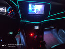 香汇源 汽车灯饰车内氛围灯改装车载脚底免接线装饰灯内饰灯汽车灯usb 一拖二24灯【冰粉色】点烟器款 实拍图