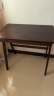 爱必居实木书桌电脑桌卧室日式书房书桌橡胶木办公桌0.8米胡桃色 实拍图