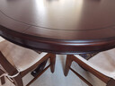 方寸毫厘圆桌 实木圆餐桌 大圆桌子美式实木餐桌家用餐台可选餐桌椅组合 1.35米大圆桌 实拍图