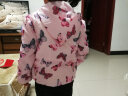 贝壳家族宝宝印花外套春装新款女童童装儿童外套上衣wt6806 紫色可爱兔 130cm 实拍图