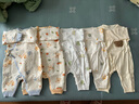 贝乐咿新生儿衣服秋季冬款刚出生婴儿和尚服连体衣纯棉初生宝宝哈衣爬服 5347心想事成+5348恐龙汽车 59cm （建议1-3个月） 实拍图