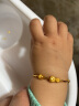 周生生母亲节礼物 小金珠宝宝儿童周岁满月黄金手镯31484K计价4.7克 实拍图