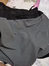 王后卫马拉松跑步短裤男健身速干三分裤紧身田径裤男训练体考运动裤内衬 B23039灰色 2XL【135-150斤】 实拍图